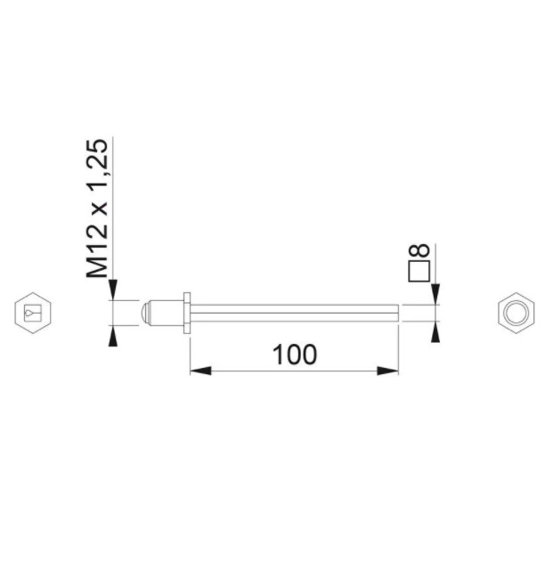 Hoppe Wisselstift 8/100 m12 - Afbeelding 2