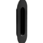 Inbouw schuifdeurkom ovaal 150x50 mm mat zwart