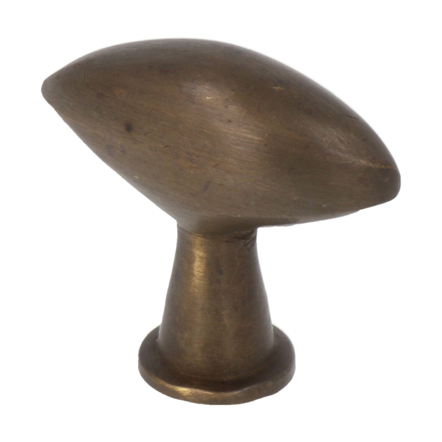 Knop 13x32 mm messing antiek