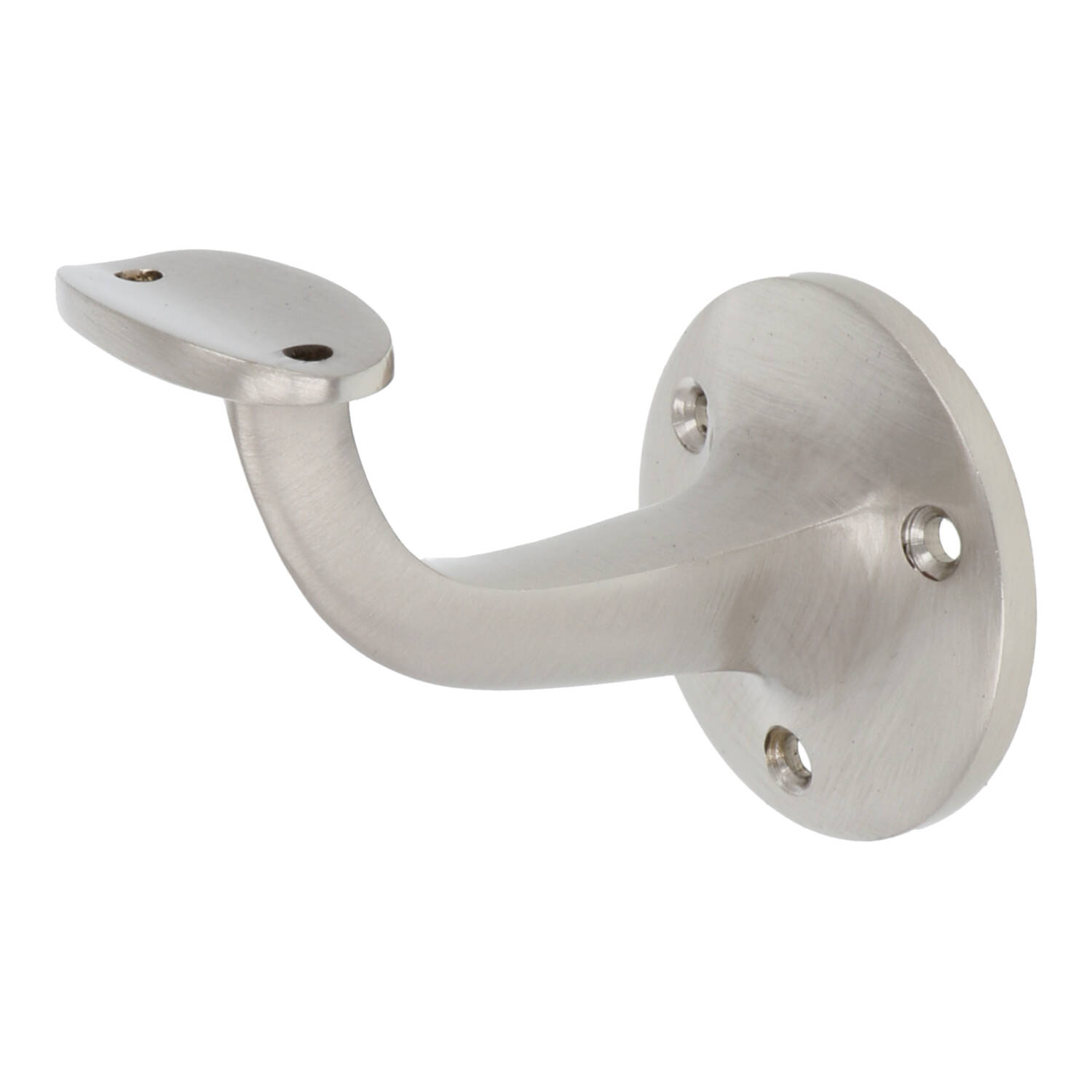 Leuninghouder opschroevend hol zadel nikkel mat