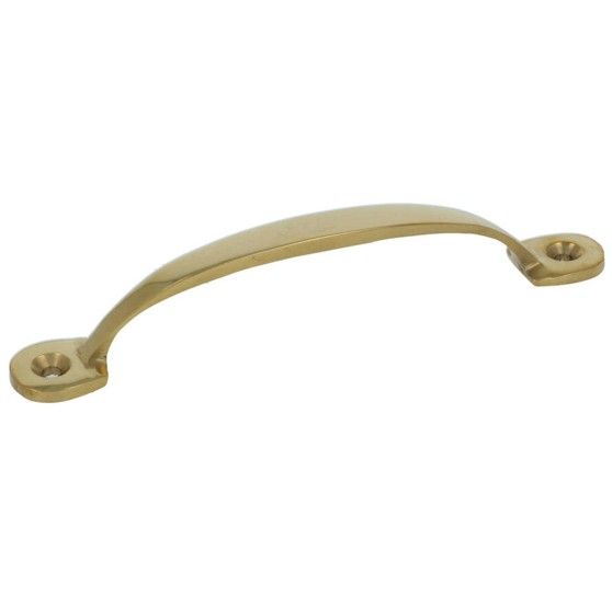 Meubelgreep smal 120 mm messing gepolijst
