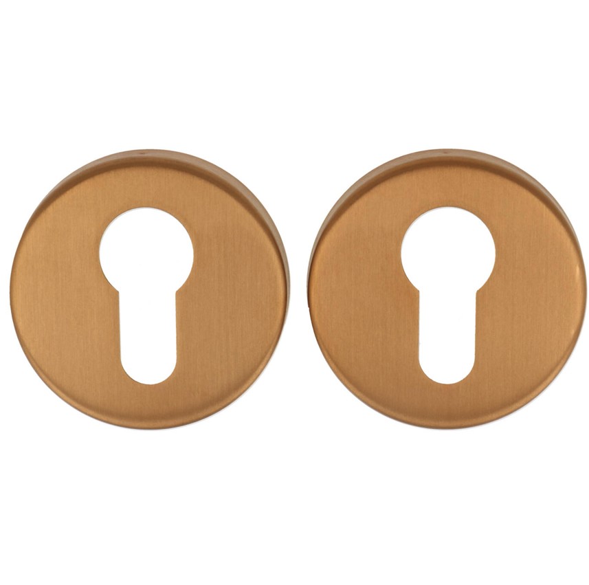 ODShop cilinderplaatjes Modern rond PVD brons