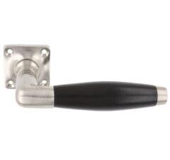 ODShop deurklink Ton met vierkant rozet nikkel matebbenhout