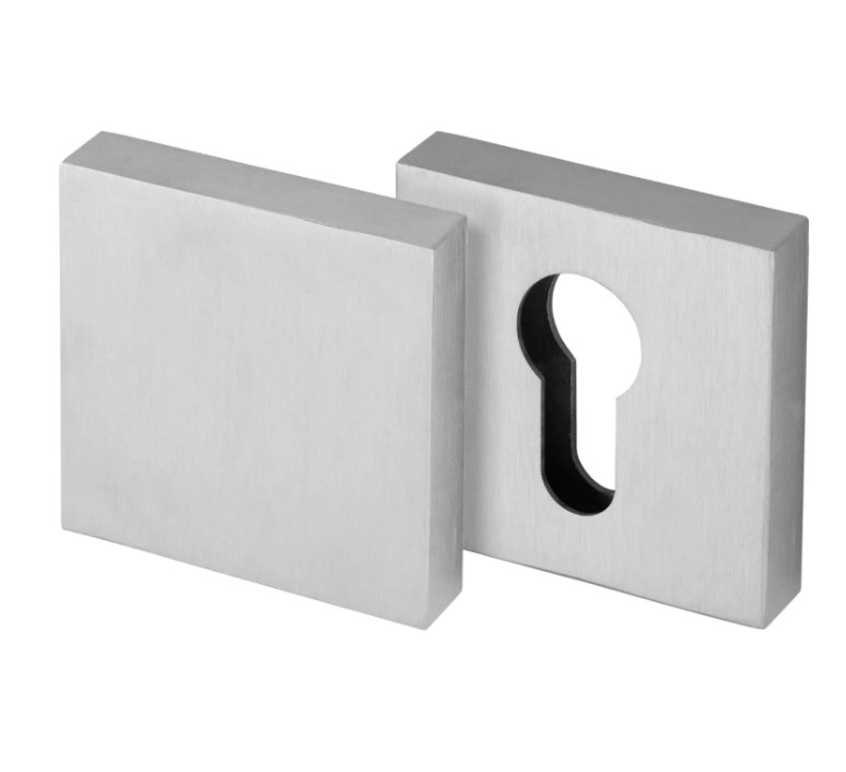 SKG3 Quattro cilinderrozet vierkant PCblind rvs mat