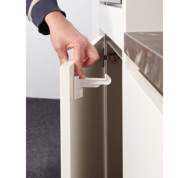 SecuCare Junior Lade en kastdeur afsluiter zelfklevend (per 4 verpakt) - Afbeelding 3