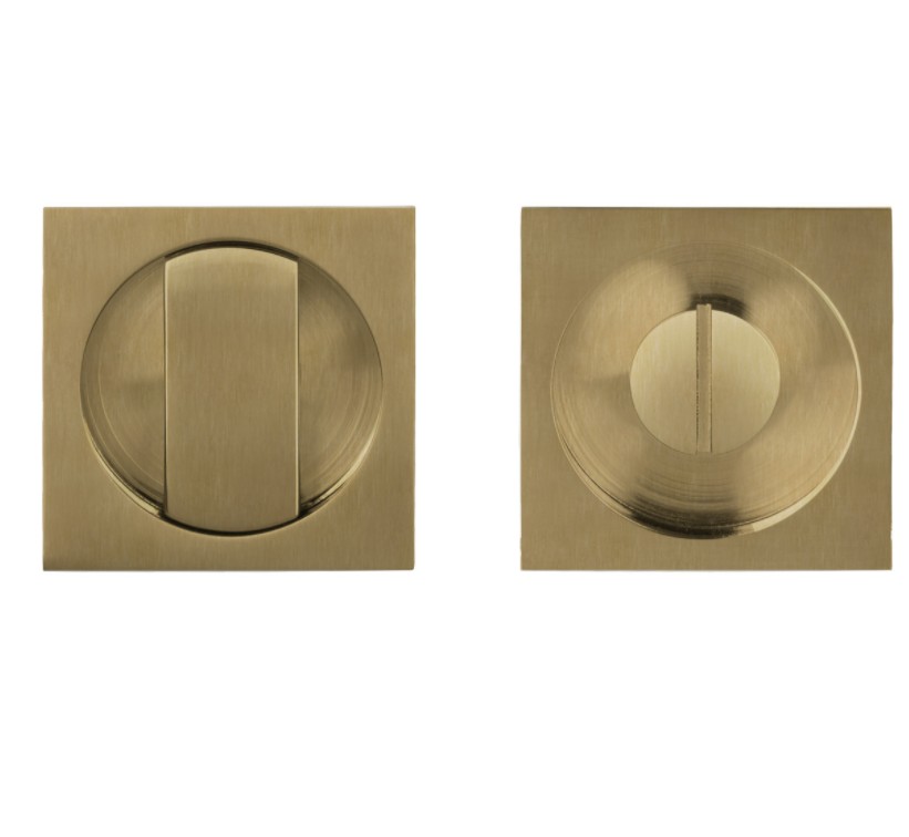 Set inbouwkommen inclusief toiletsluiting TIMELESS LSQ54S PVD mat goud