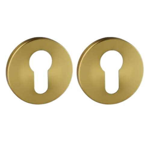 Set van twee pc-plaatjes ø52x6mm Permafix PVD goud