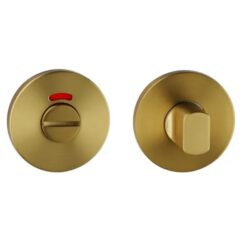 WC-sluiting Permafix ø52x6mm voor deurdikte PVD goud