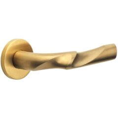 Deurklink ELEEZ ZH100-G op rozet PVD mat goud