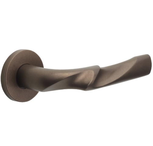 Deurklink ELEEZ ZH100-G op rozet brons