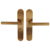 Deurklink op schild rechts toiletsluiting 638 mm BASICS LBII-19P13WC PVD licht brons