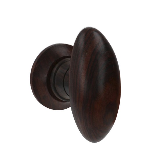 Deurknop ei rozenhout 93mm inclusief rozetten