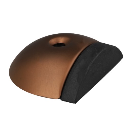 Deurstop vloermontage ø56x47mm PVD brons