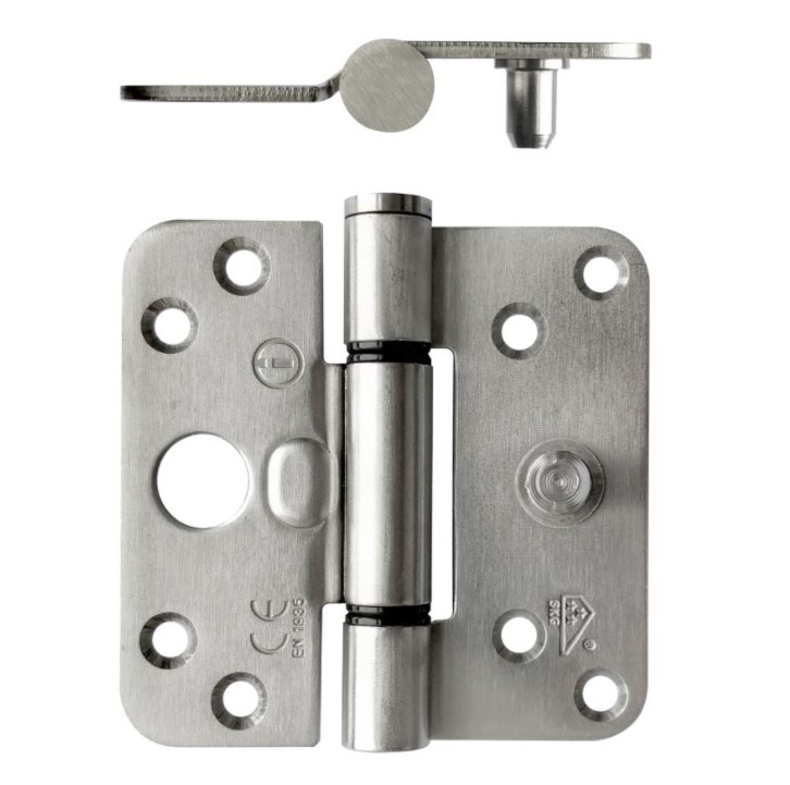 Intersteel SKG3 glijlagerscharnier ronde hoek 89x89 mm rvs