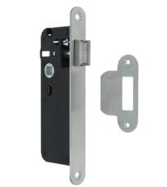 Smaldeurslot met ronde rvs voorplaat