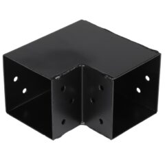 Starx paalverbinder type-L 90x90 mm zwart