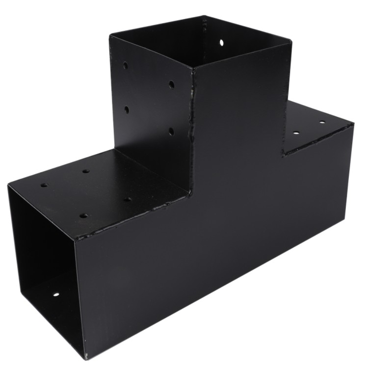 Starx paalverbinder type-T 120x120 mm zwart