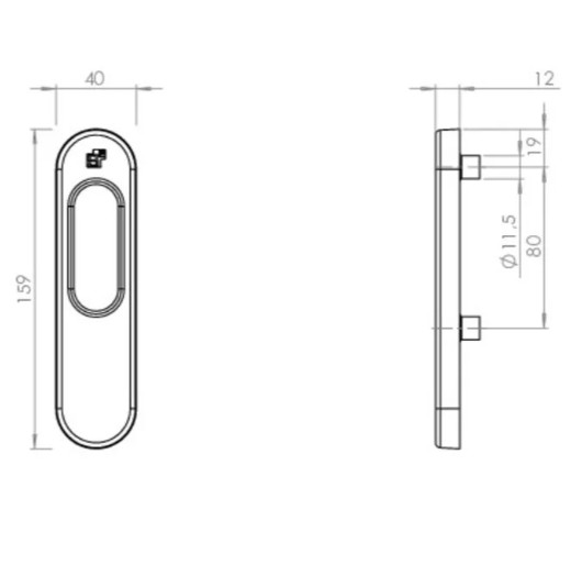 Buiten opbouwkom voor S2 hefschuifbeslag VB2 - Afbeelding 2