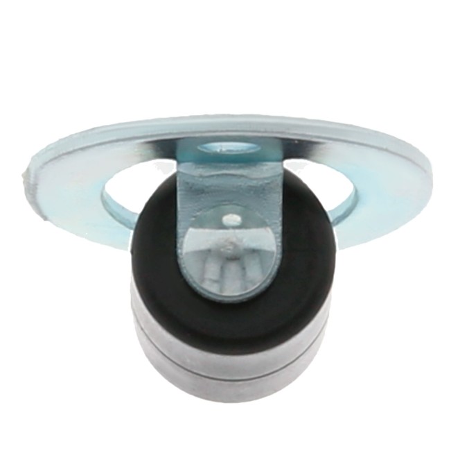 Zwart nylon wiel ⌀13 mm - Afbeelding 4