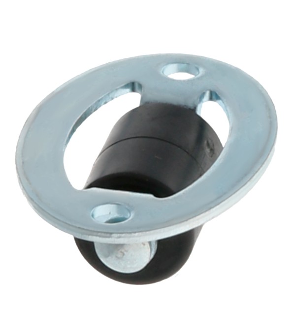 Zwart nylon wiel ⌀13 mm