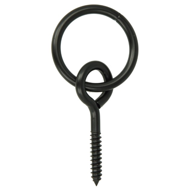 AMIG Schroefhaak met ring Ø50x139 mm staal zwart