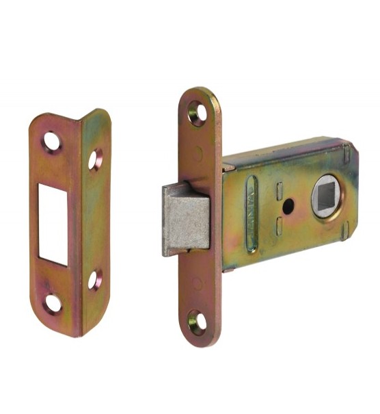 Loopslot mini met hoekplaat geel verzinkt