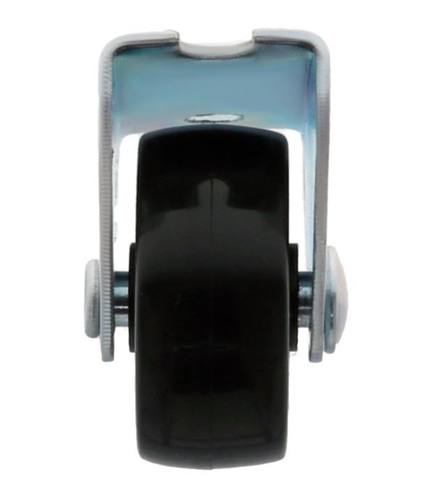 Zwart nylon wiel 15 mm - Afbeelding 3