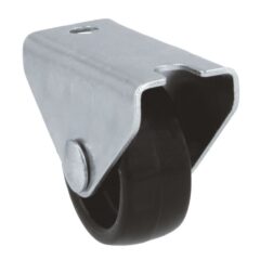 Zwart nylon wiel 15 mm