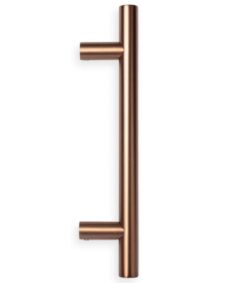 Deurgreep Rond HoH 200mm PVD brons koper