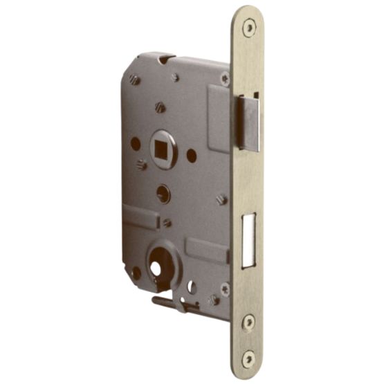 FORMANI cilinder dag en nachtslot PC55 BASICS LBLAY55 afgerond met PVD champagne voorplaat