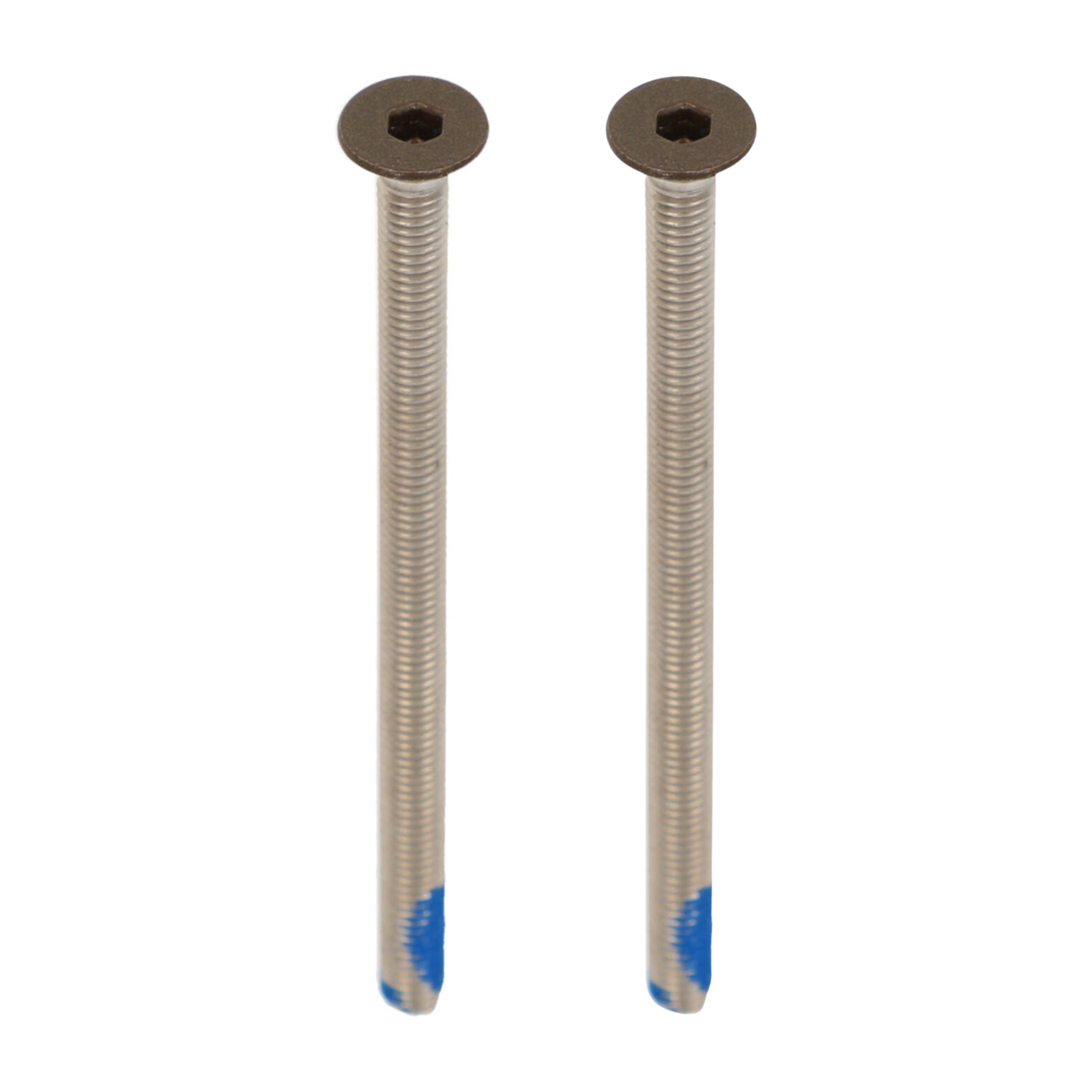 Set van 2 bouten M5x100 VK-inbus tbv veiligheidsrozetten brons
