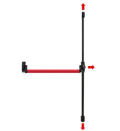 CISA paniekbalk ALPHA push 3-punts sluitend
