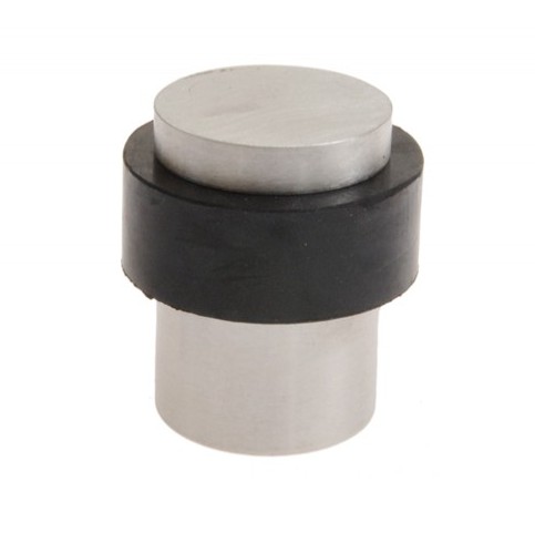 Deurstop vloermontage rond 30x44 mm rvs