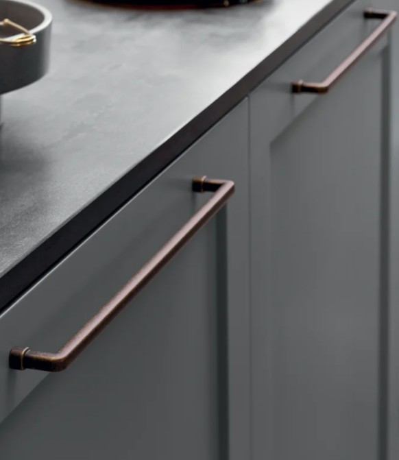 Greep Equester 160 mm zamak brons - Afbeelding 3