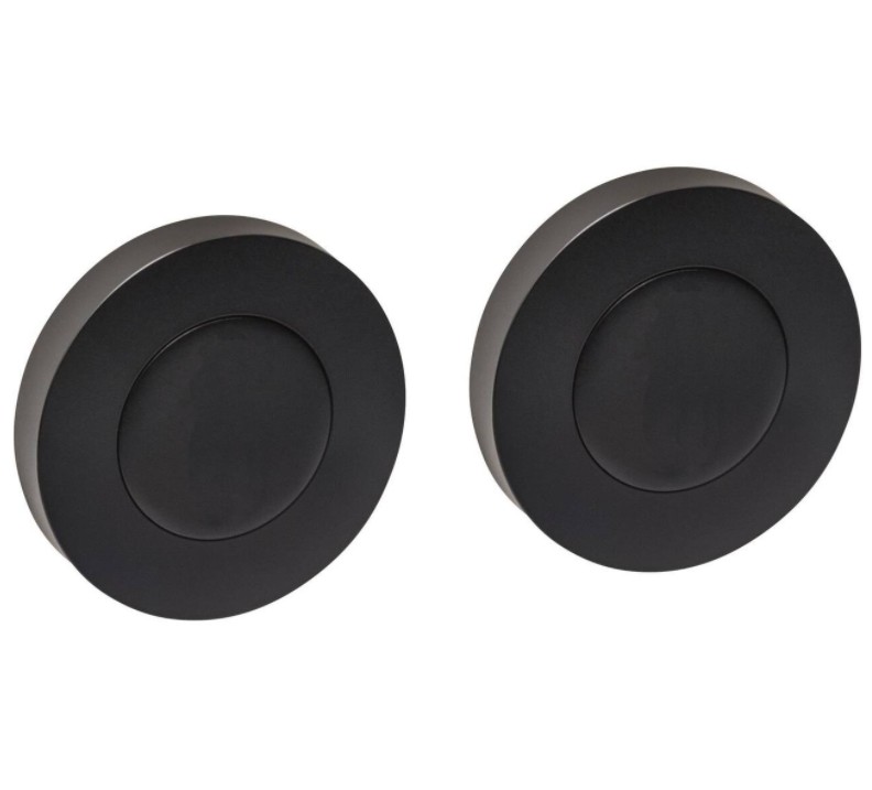 Intersteel afdekrozetten verdekt ø53x10mm met nokken zwart