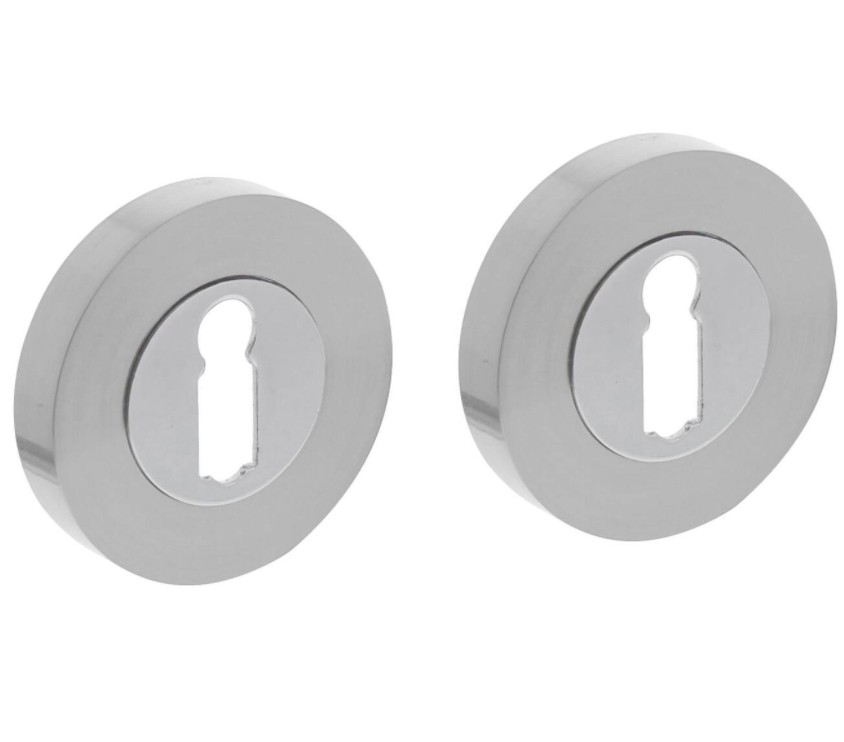 Intersteel sleutelrozetten verdekt ø53x10mm met nokken rvs