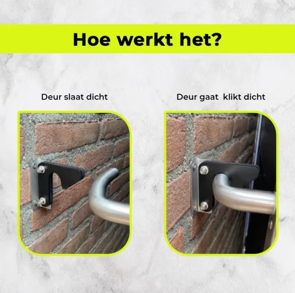 Deurvastzetter voor deurklink rvs - Afbeelding 4