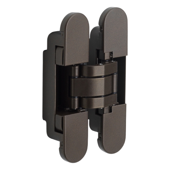 FORMANI onzichtbaar 3D scharnier zamak 140x30 mm brons