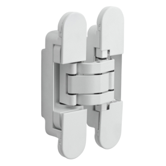 FORMANI onzichtbaar 3D scharnier zamak 140x30 mm wit