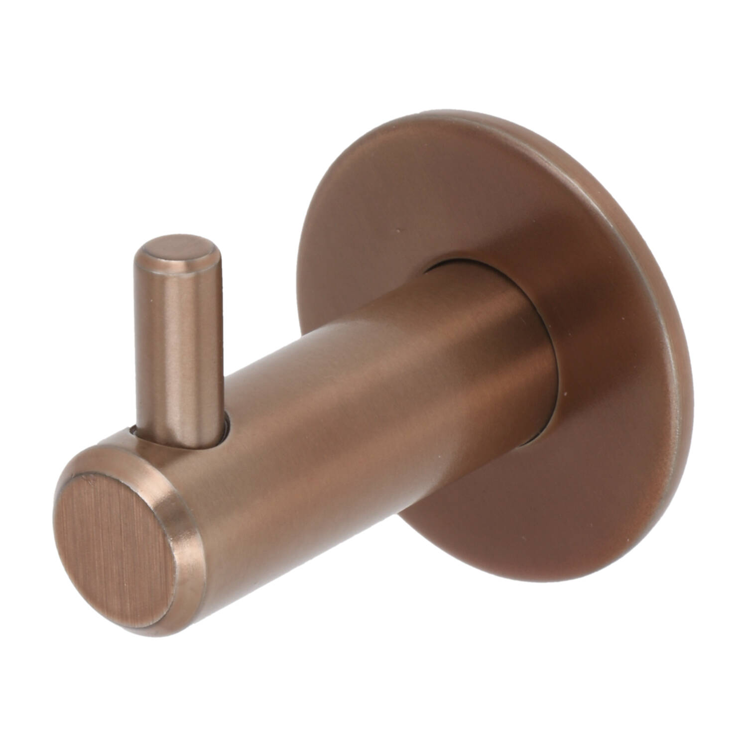 Kapstokhaak rond 14x42 mm mat brons - Afbeelding 3