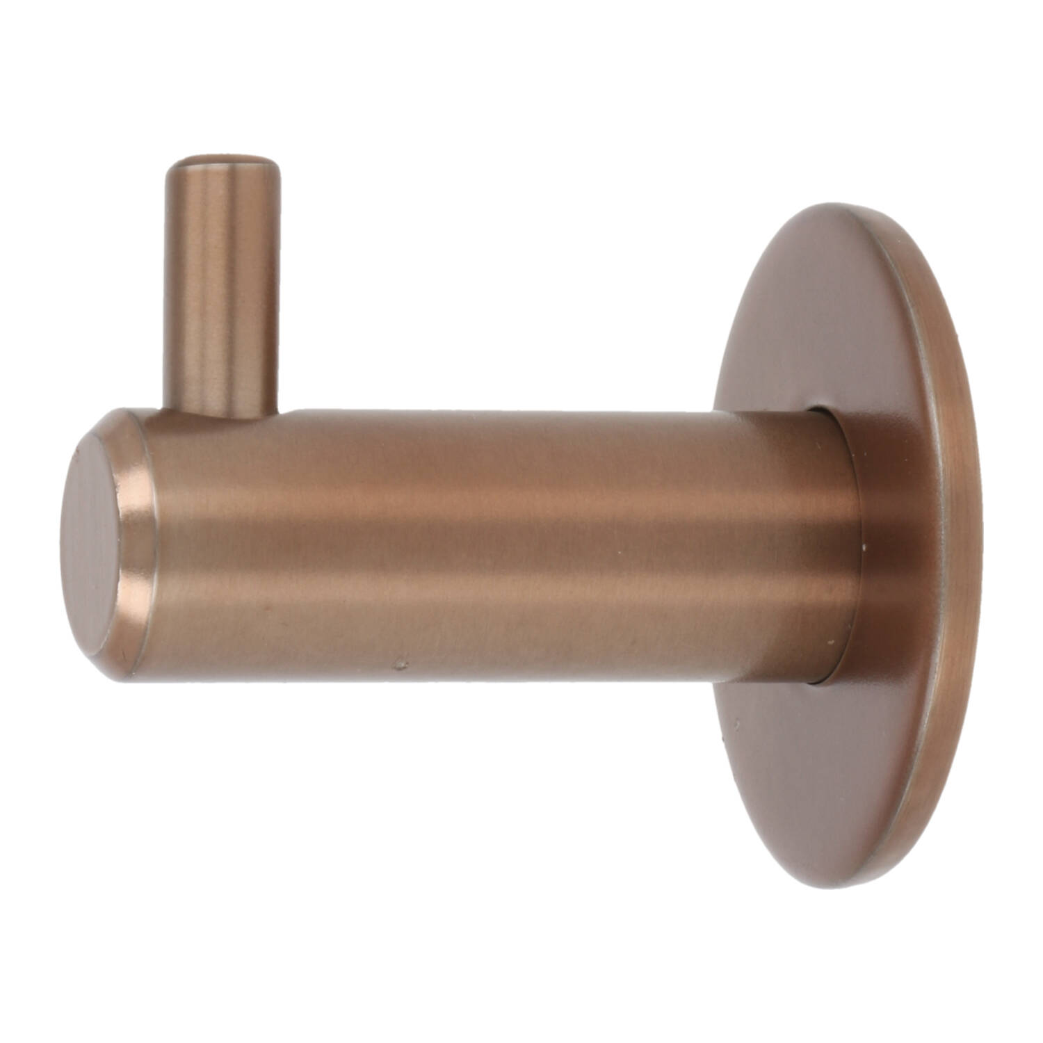 Kapstokhaak rond 14x42 mm mat brons - Afbeelding 2