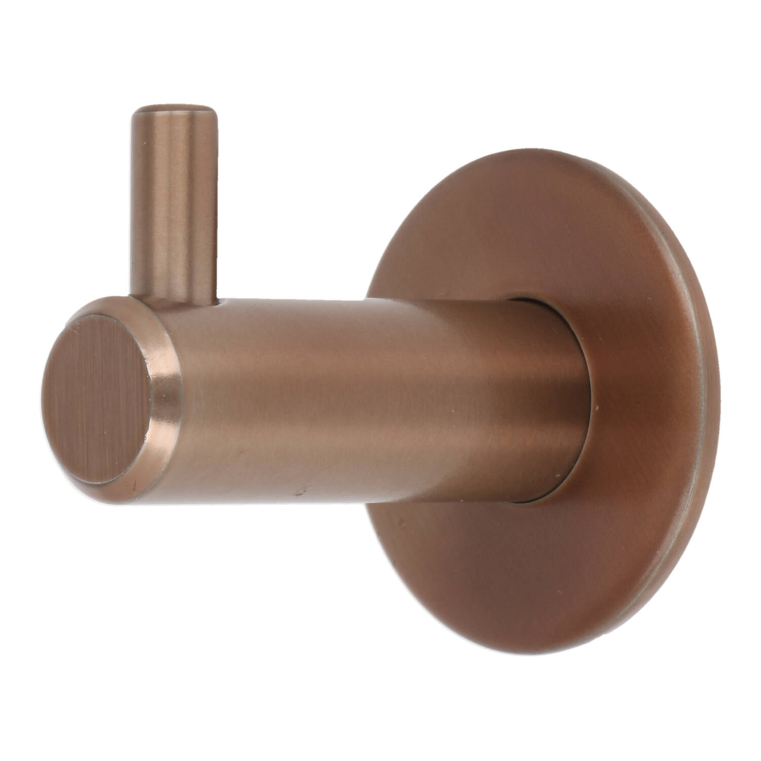 Kapstokhaak rond 14x42 mm mat brons