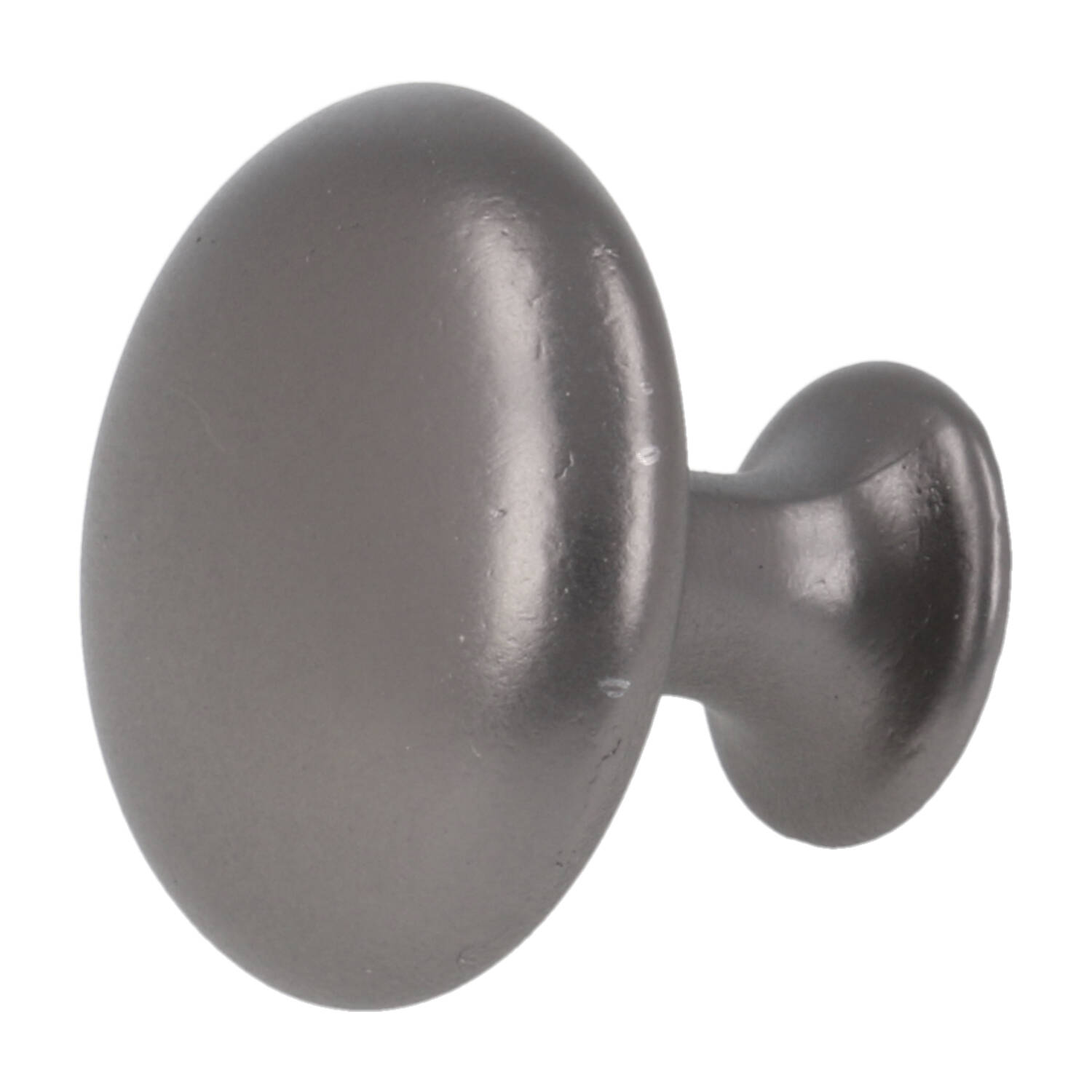 Knop rond 30 mm zamak ijzerkleur - Afbeelding 2