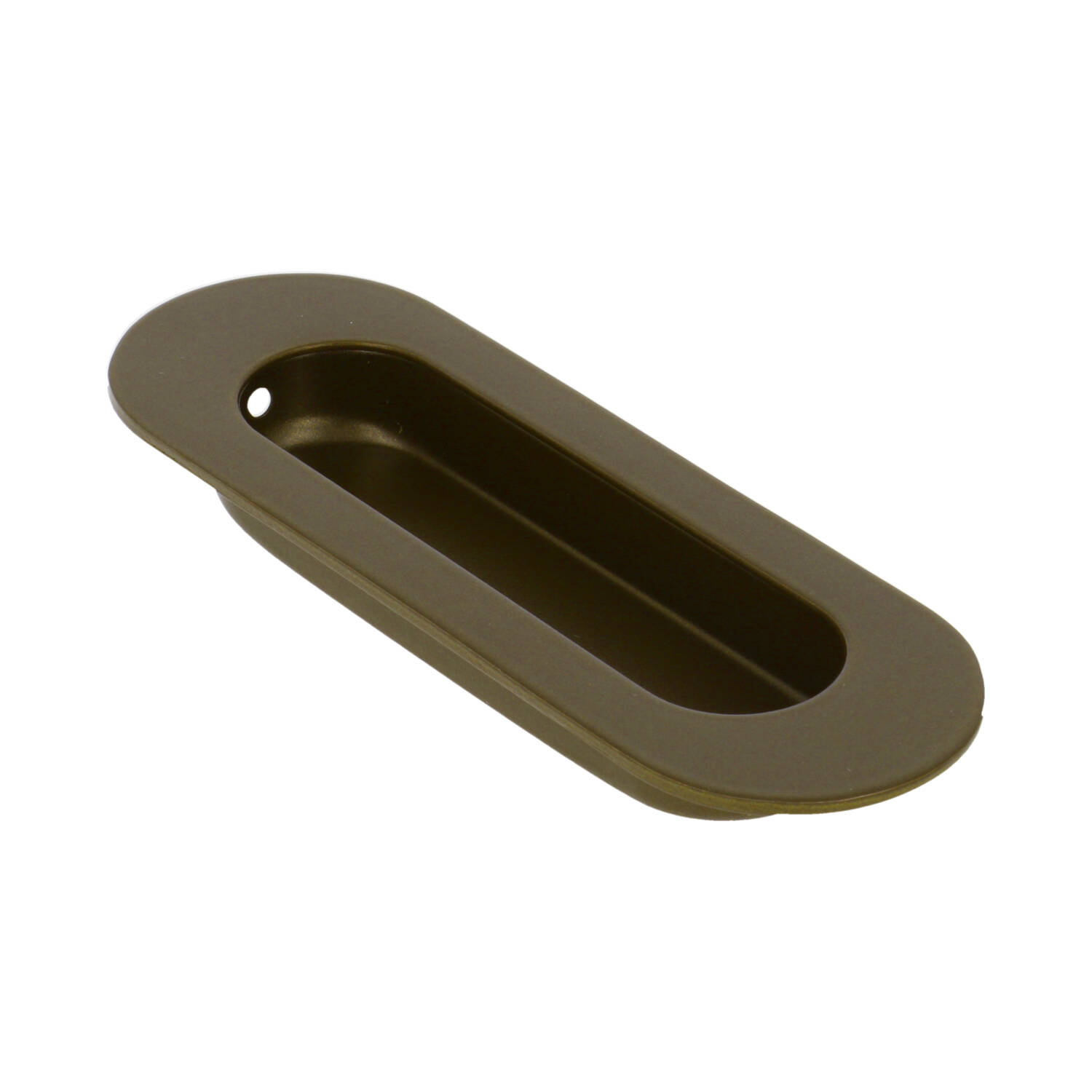 DX schuifdeurkom ovaal 120x40 mm rvs brons