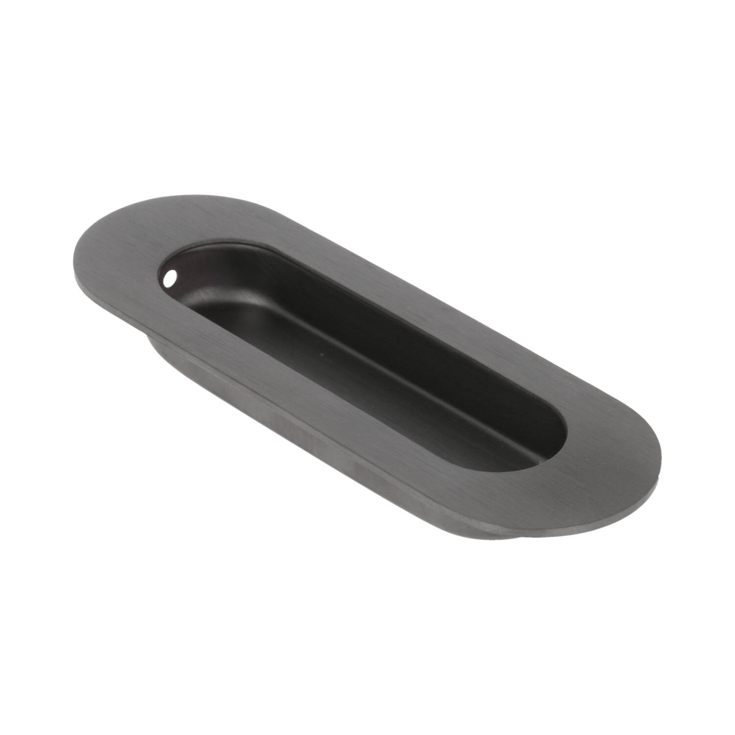 DX schuifdeurkom ovaal 120x40 mm PVD gunmetal