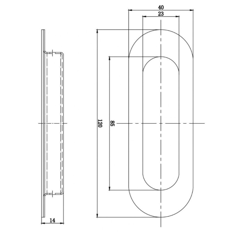 247WOOD Freesmal schuifdeurkom 120x40 mm - Afbeelding 4