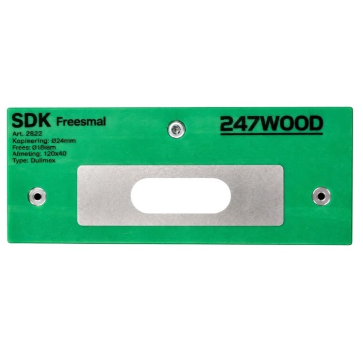247WOOD Freesmal schuifdeurkom 120x40 mm