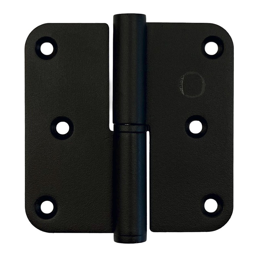 HDD Paumellescharnier links 80x80x2,5 mat zwart
