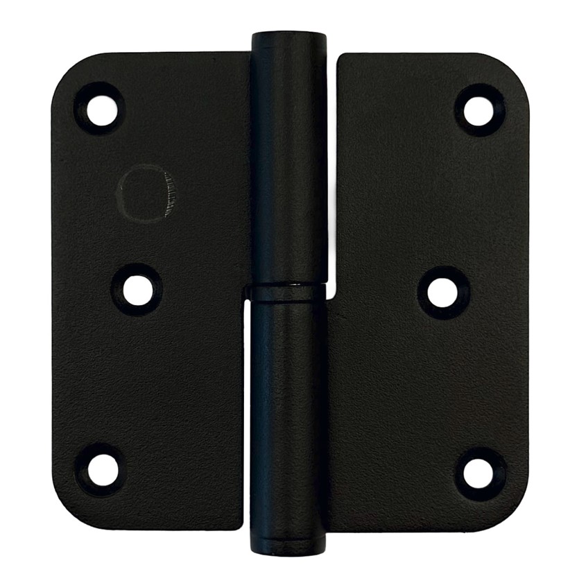 HDD Paumellescharnier rechts 80x80x2,5 mat zwart