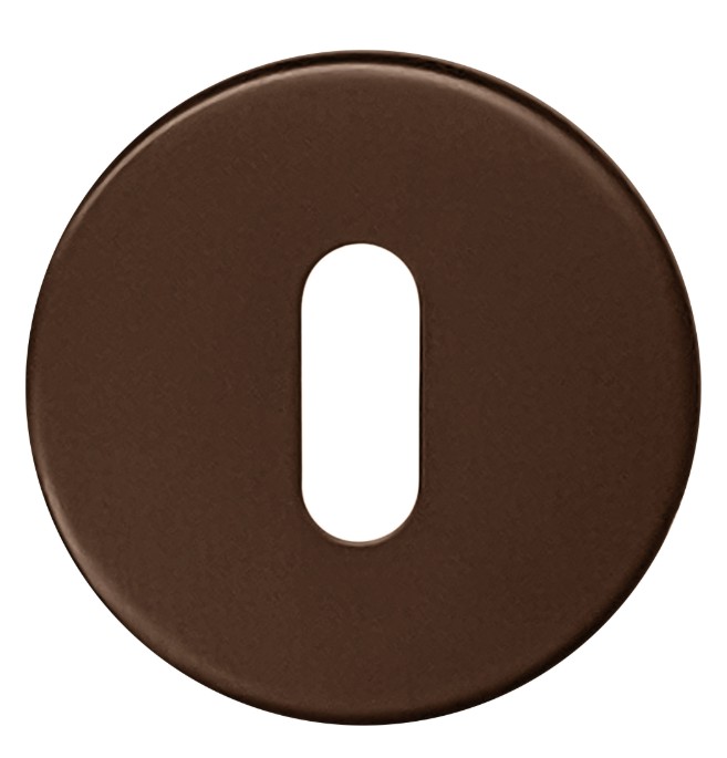 HDD sleutelplaatje Shape rond mat brons
